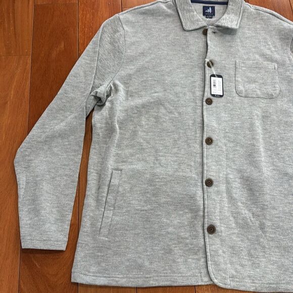 NWT Johnnie-O Tudor Knit Sweater Jacket Gray Size XL - Picture 9 of 14